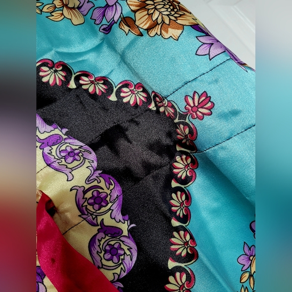 Christel Swedish Design Women's Luxe 100% Silk Tunic Dress One Size Paisley - Picture 12 of 16